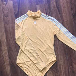 Adidas- hot yellow body suit